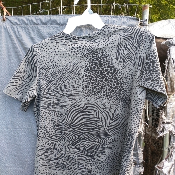 Womens southern lady animal print top - Picture 3 of 3